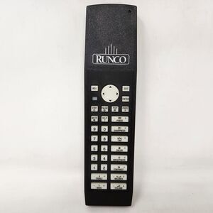 RUNCO R763113 DTV-1100HD PROJECTOR REMOTE CONTROL BLACK TESTED WORKS